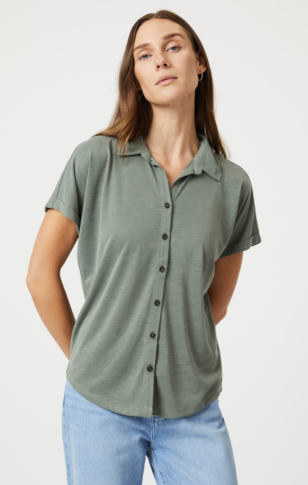 Anna Khaki Chemise