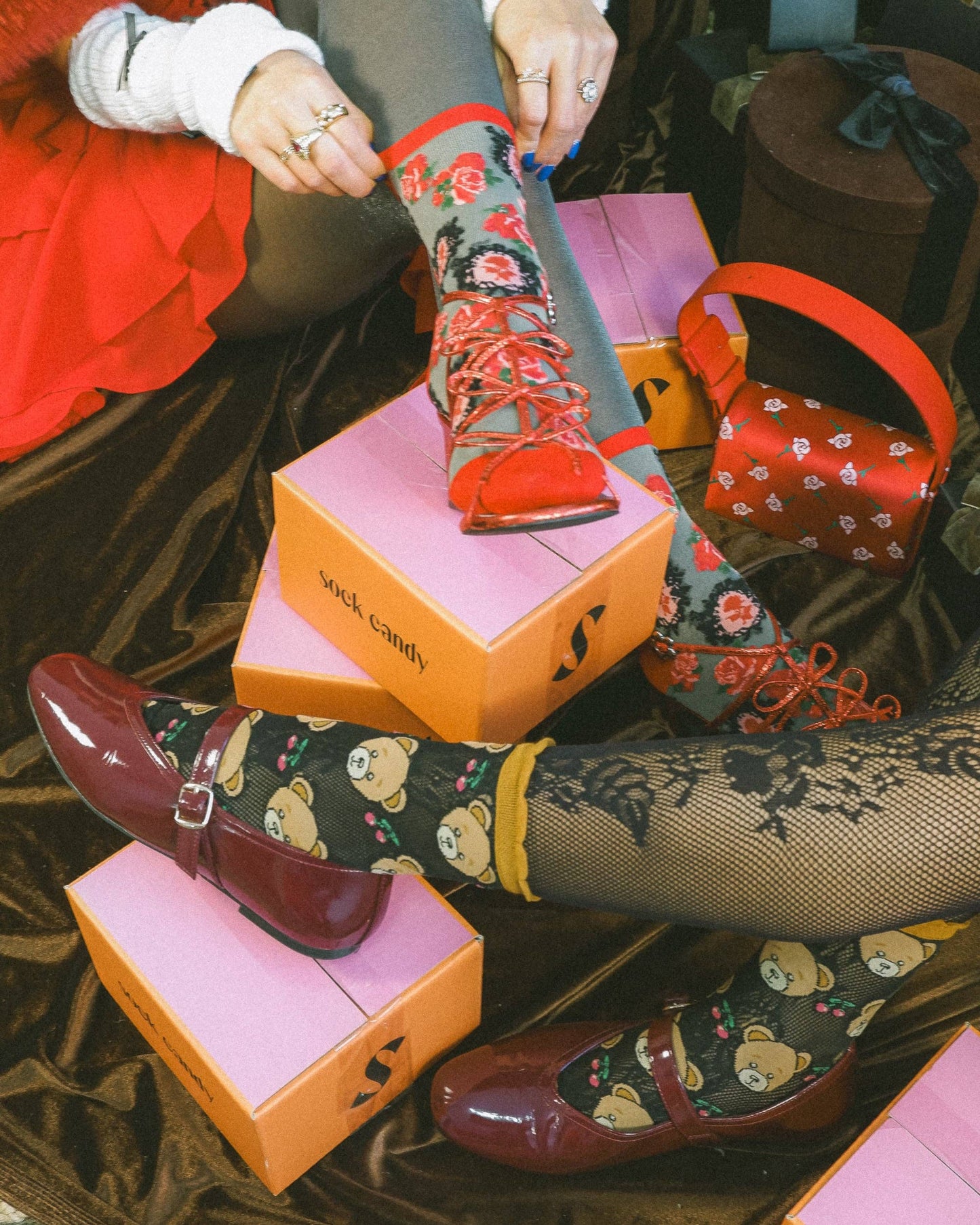 Teddy Bear - Chaussettes transparentes résistantes ultra tendances
