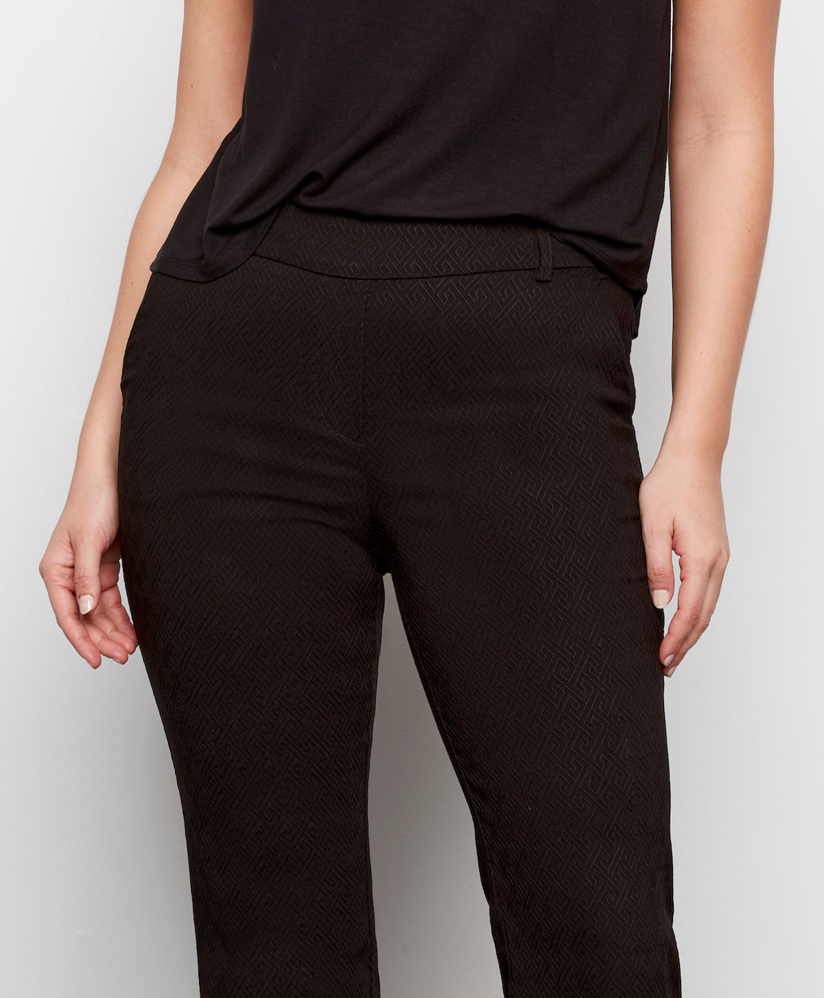 Valerie Noir - Pantalon confortable évasé