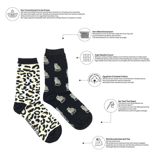 Chaussettes Léopard & taches de léopard