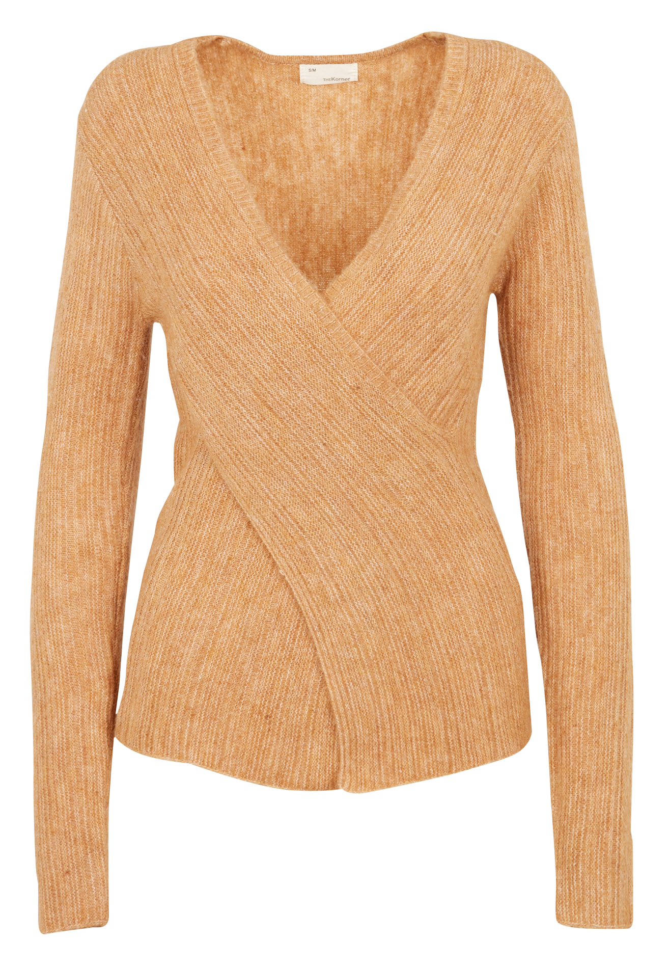 Paloma Camel - Pull croisé élégant