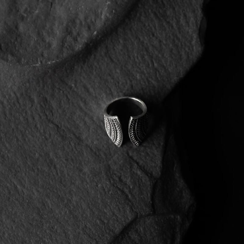 Agartha Argent Bague ajustable