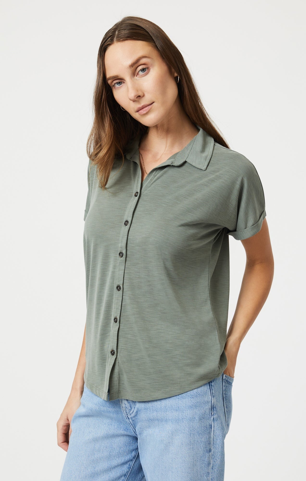 Anna Khaki Chemise