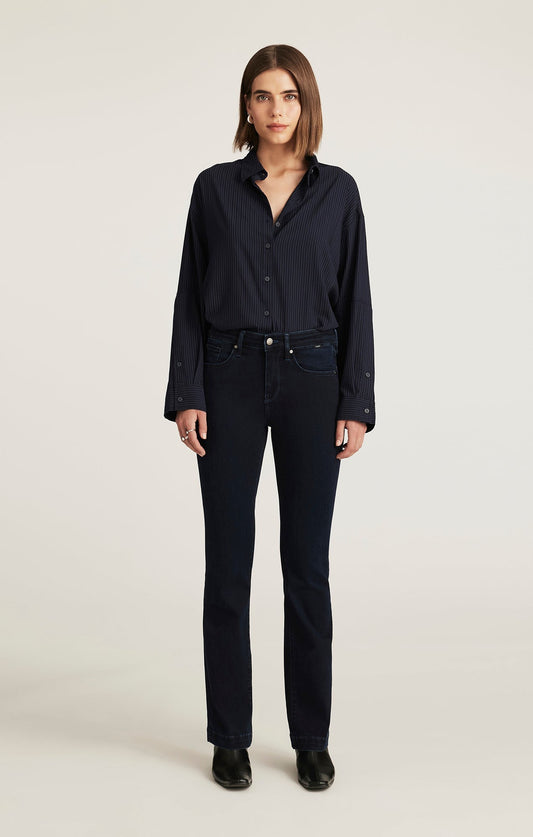 Vicky bleu foncé - Jeans Bootcut taille mi-haute