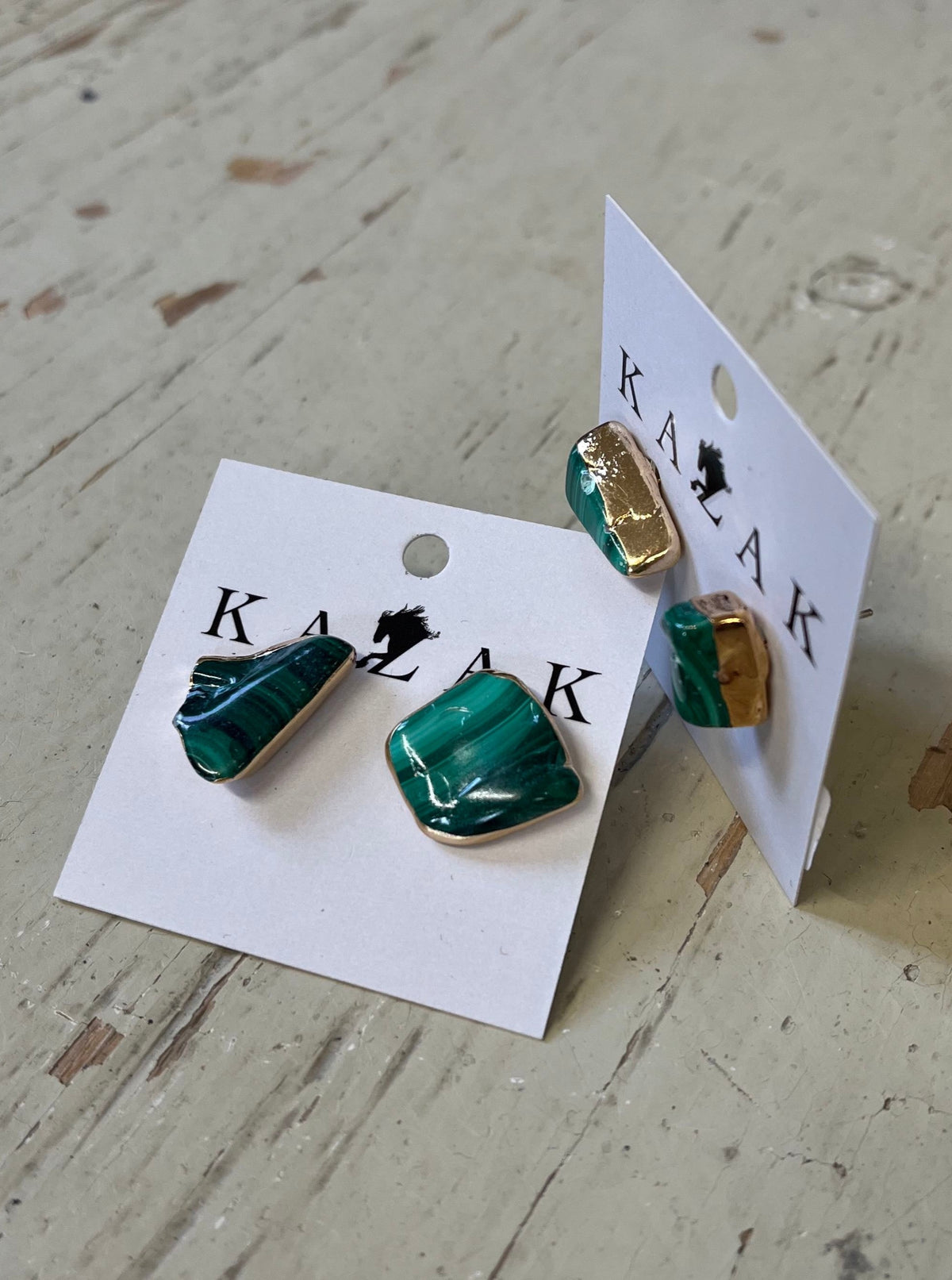 Malachite Boucles d'oreilles