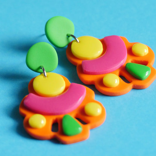 Ode Panier de fruits Boucles d'oreilles