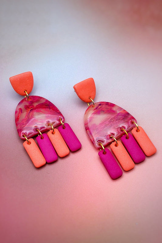 Série Magenta Pop Boucles d'oreilles
