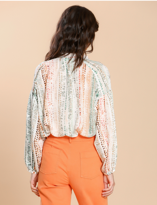 Sylvia Vert Blouse