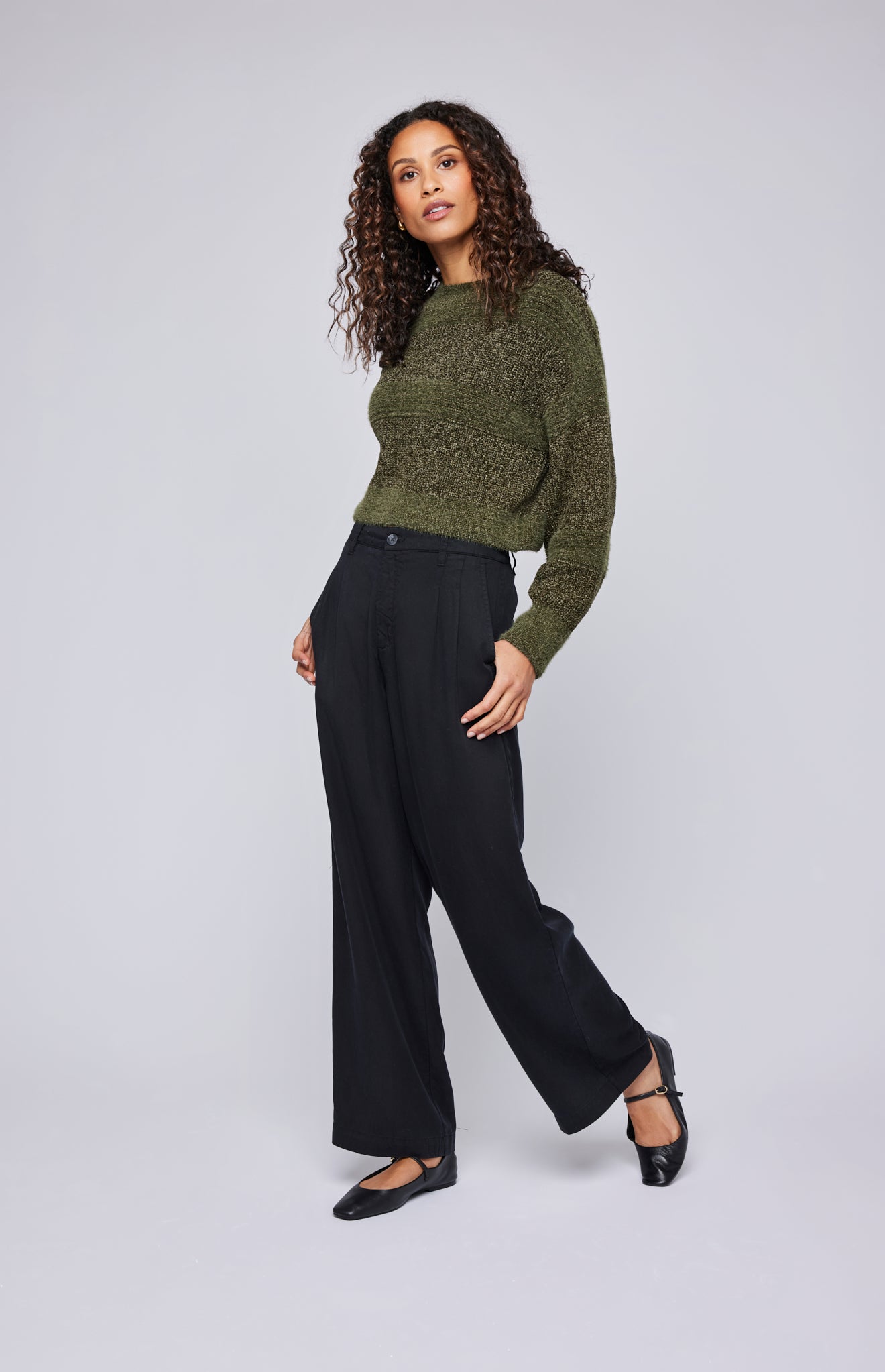 Coralie Olive - Pull extra doux scintillant