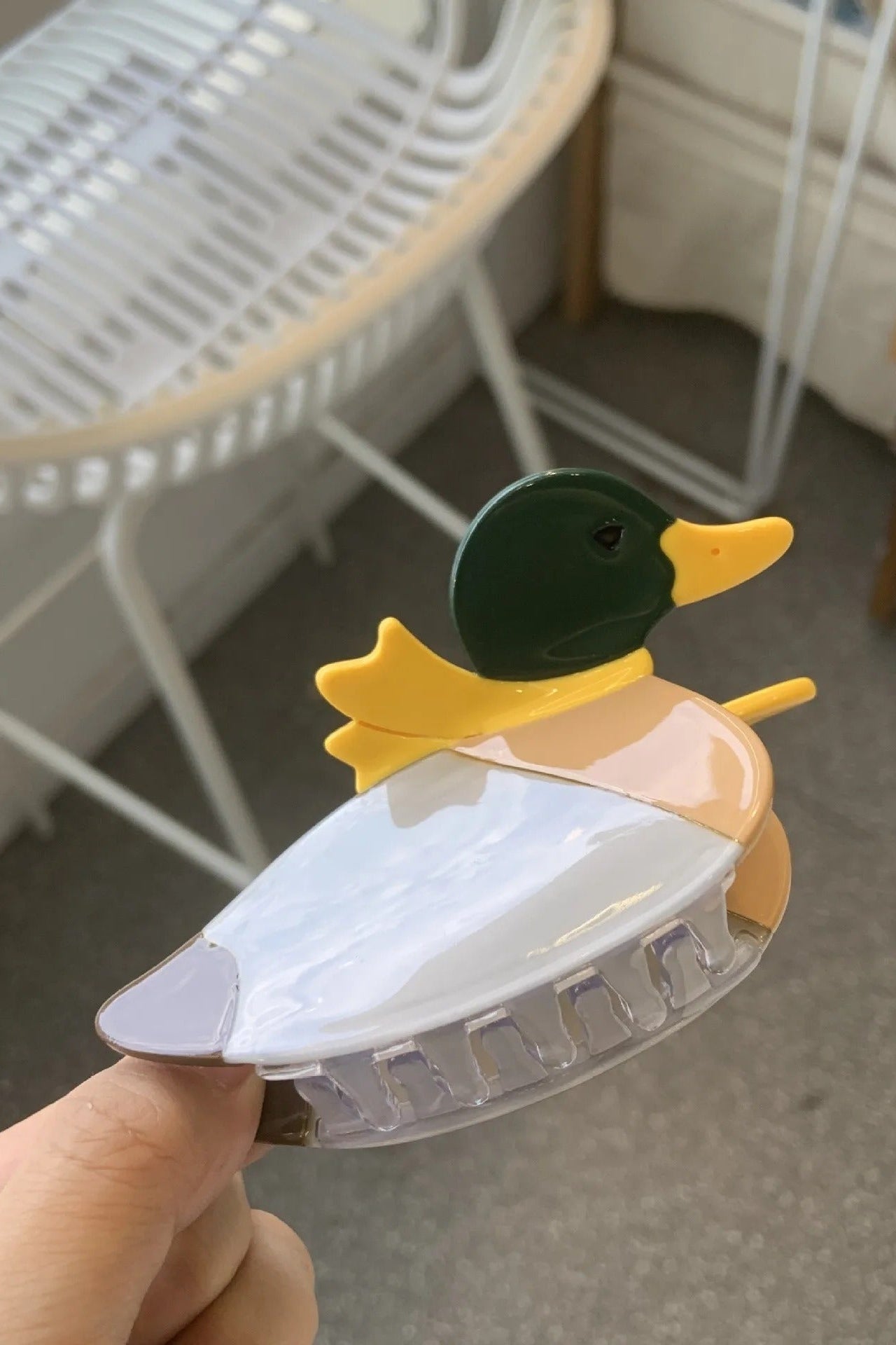 Canard - Pince à cheveux acétate