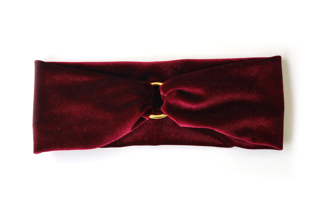 Lara Velours Rouge Bandeau