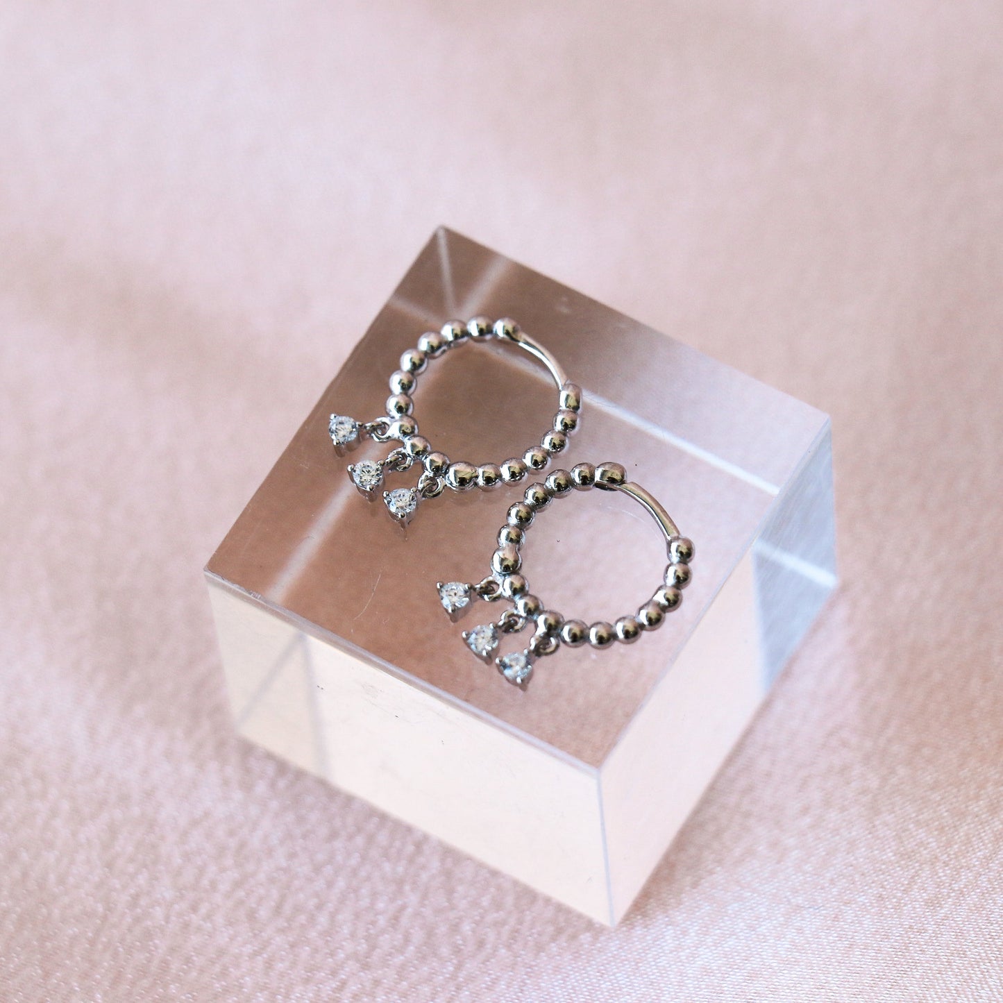 Bola argent Boucles d'oreilles