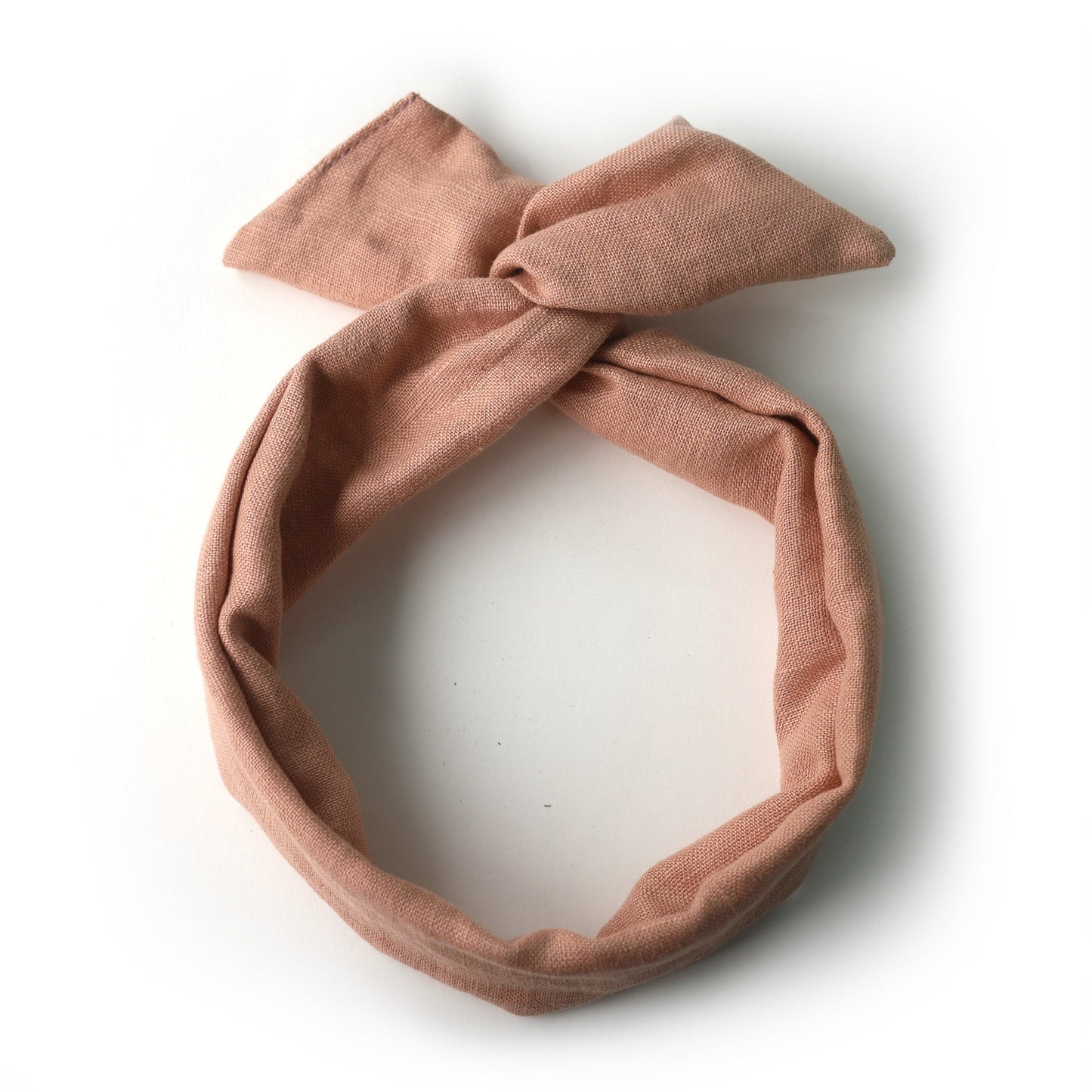 Torsadé Rose Lin Bandeau
