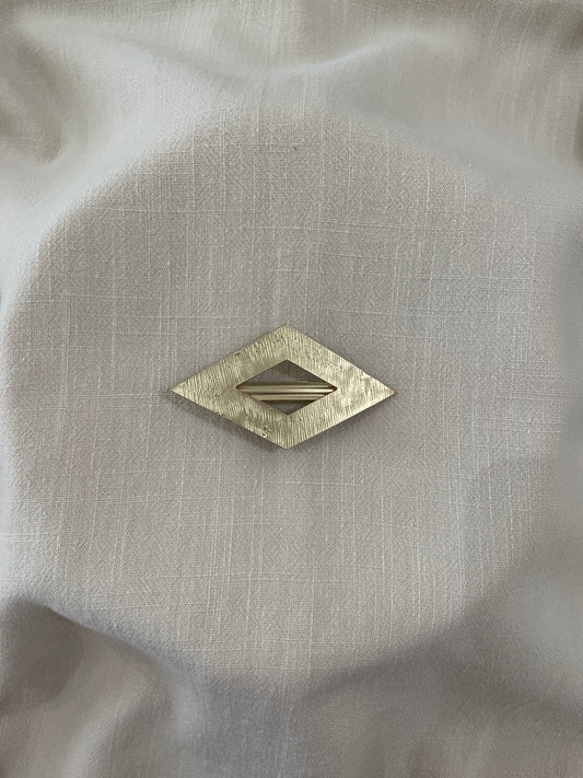 Losange brossé Barrette à cheveux en métal