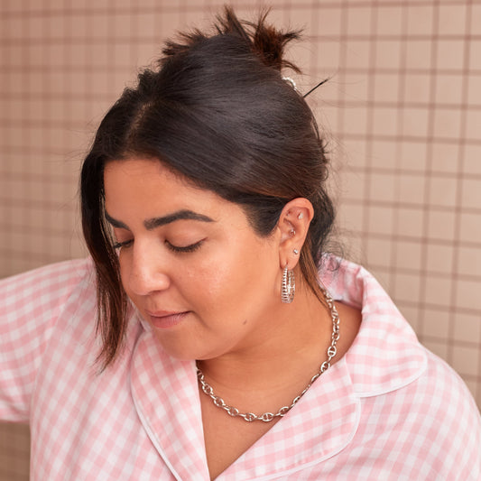 Méli argent Boucles d'oreilles