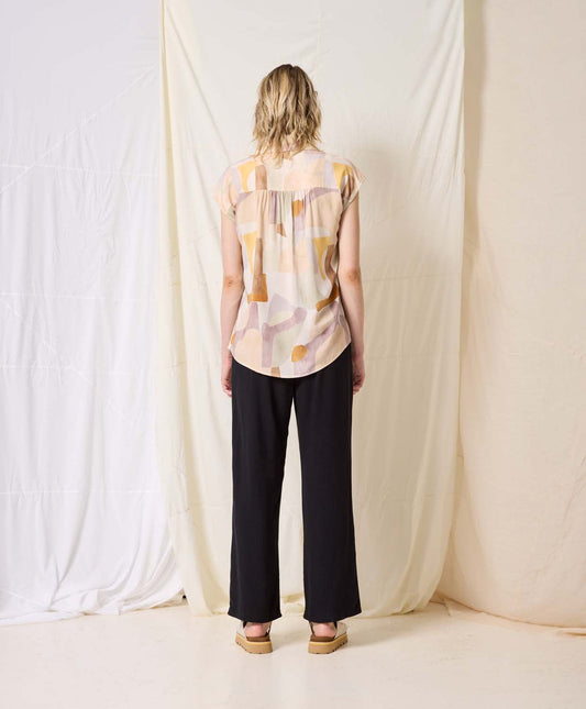 Arcane Noir - Pantalon chic en lin fluide