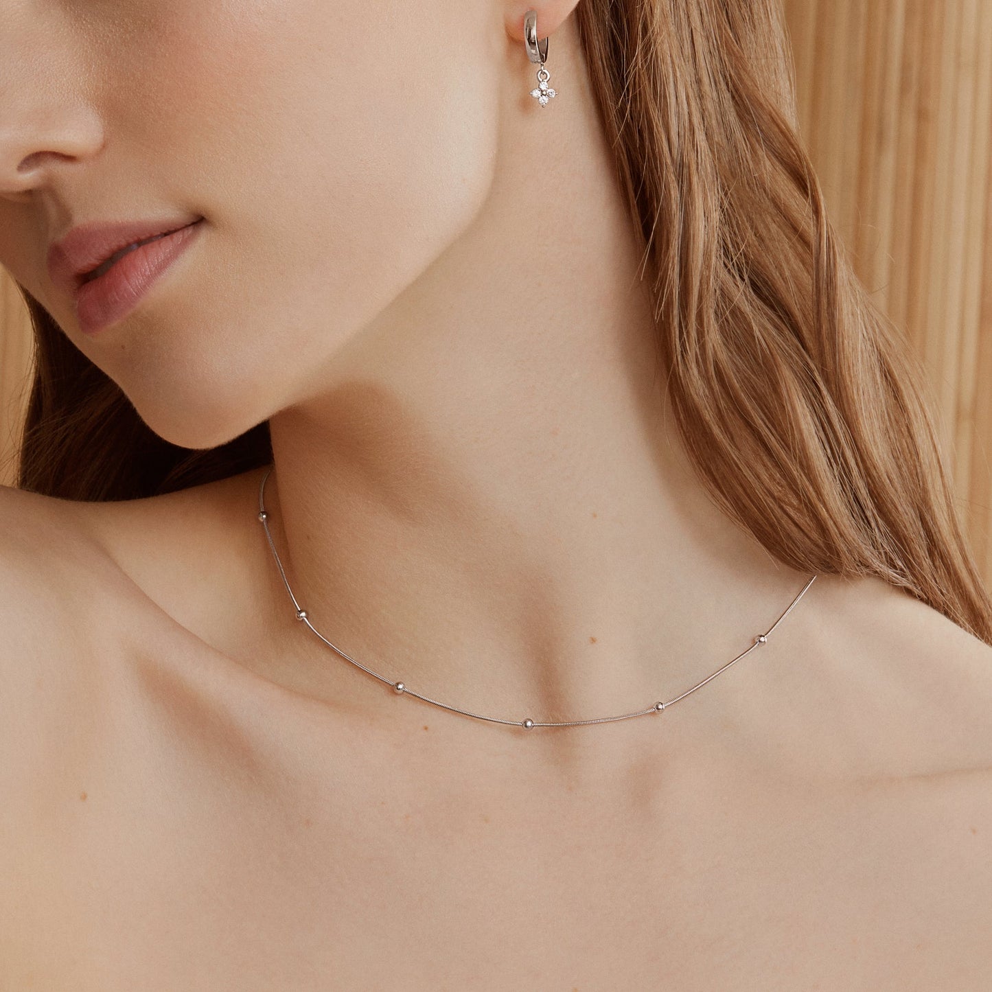 Aura Argent Collier