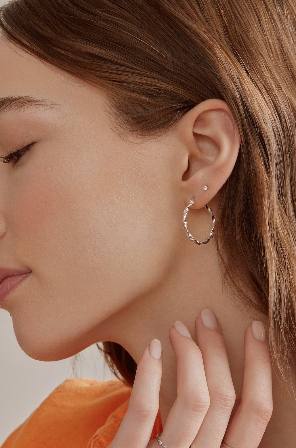 Souvenirs Argent Boucles d'oreilles