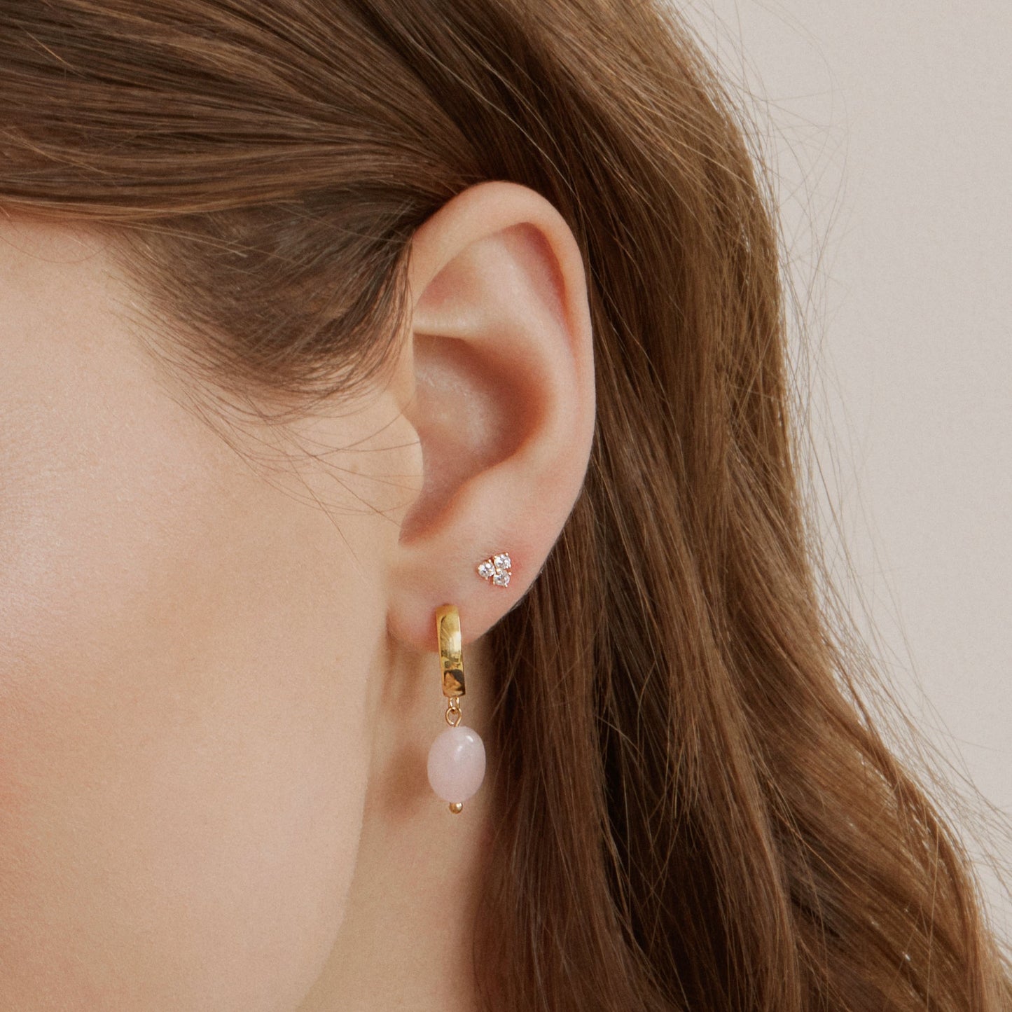 Rosé Or Boucles d'oreilles