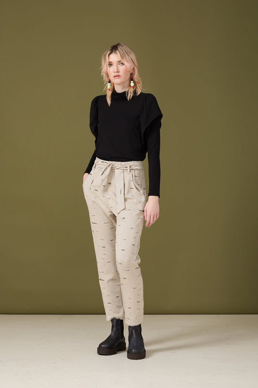 Arnaud beige - Pantalon souple confortable