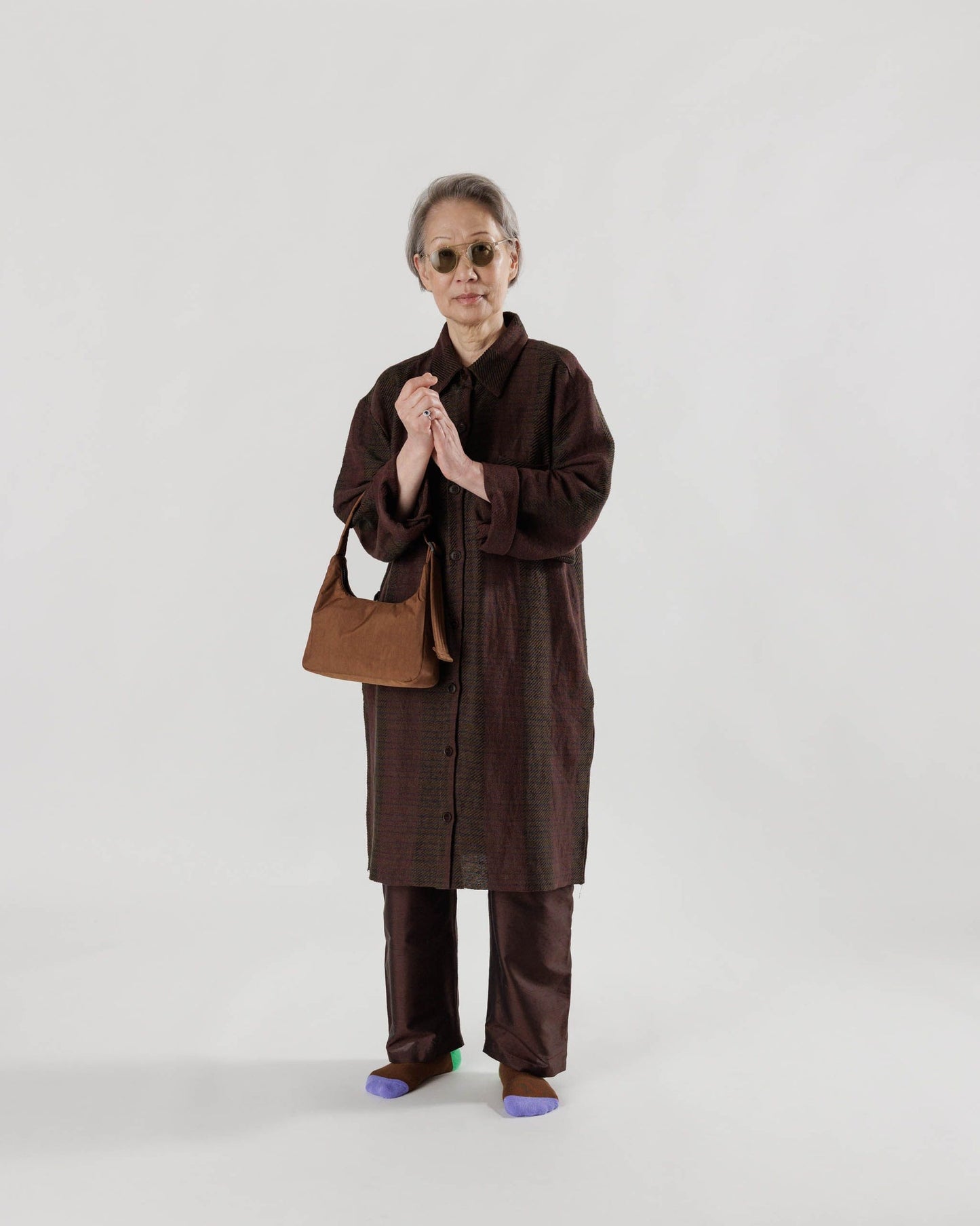 Shoulder Mini Brown Sac