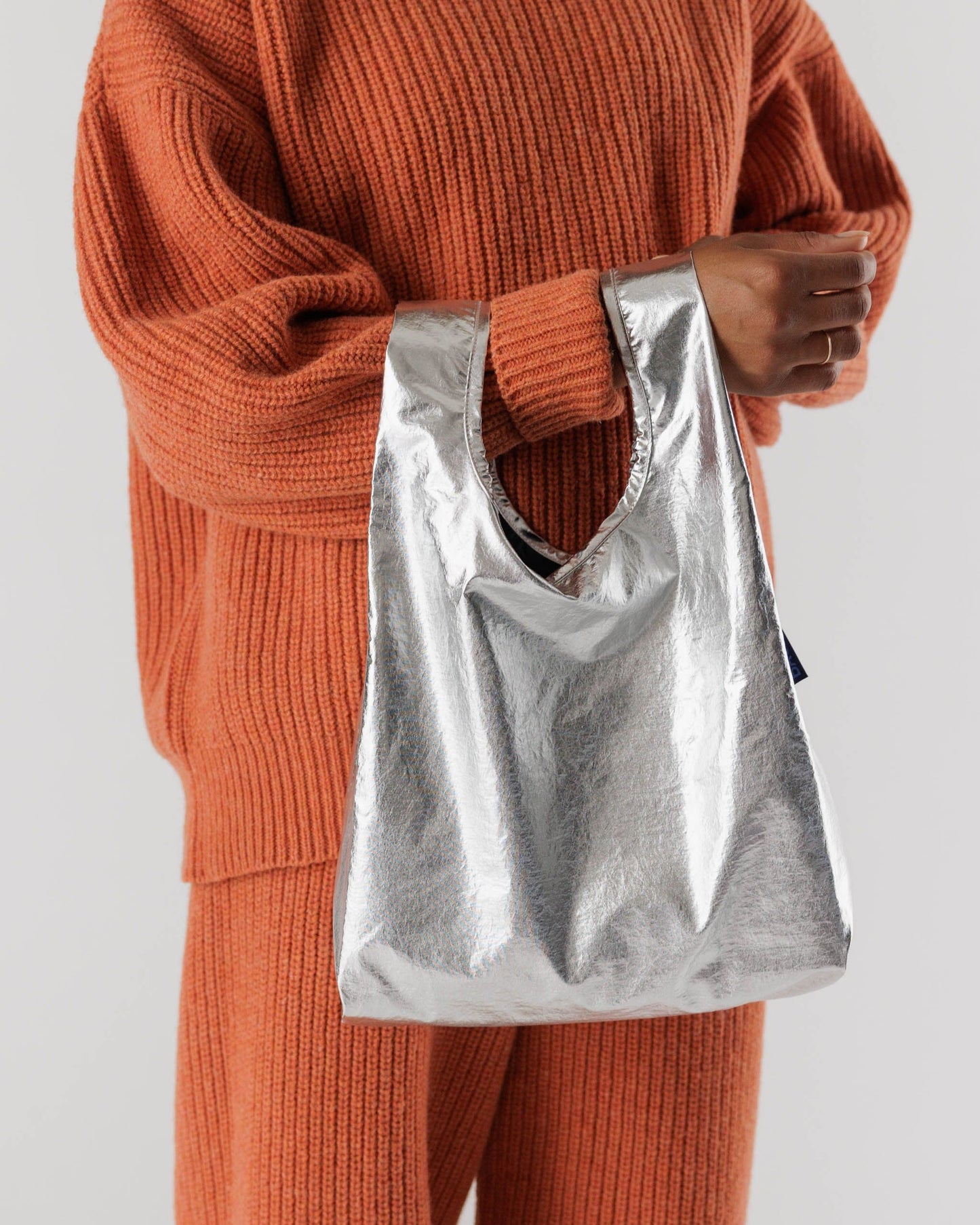 Baby Metallic Silver Sac