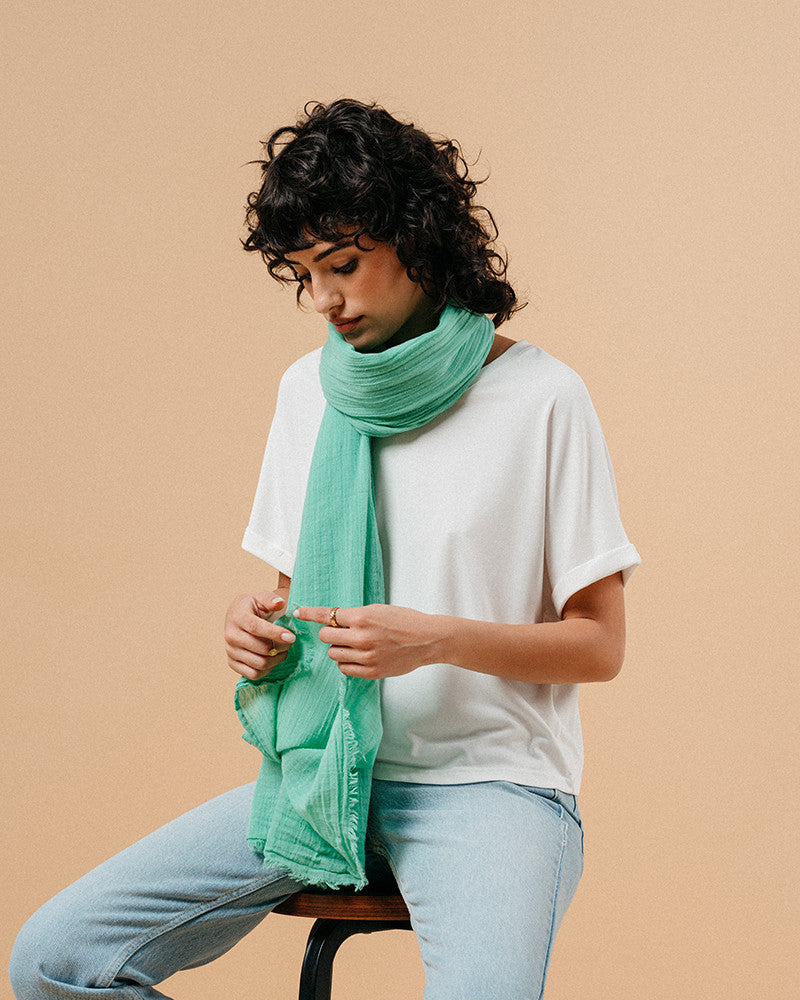 Manet Vert Foulard