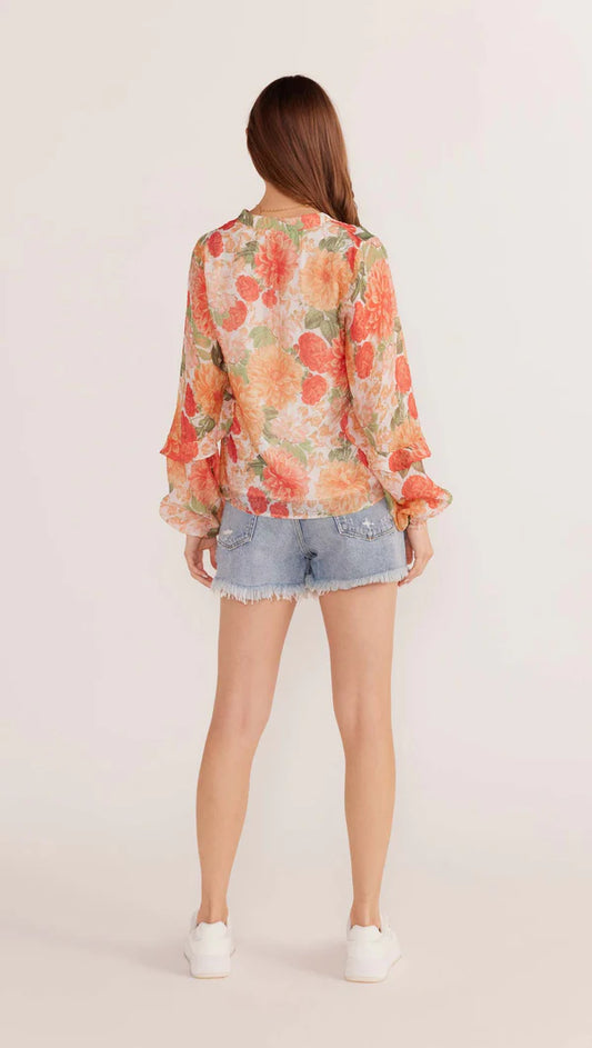 Aida Fleurie - Blouse Manches Longues Légère