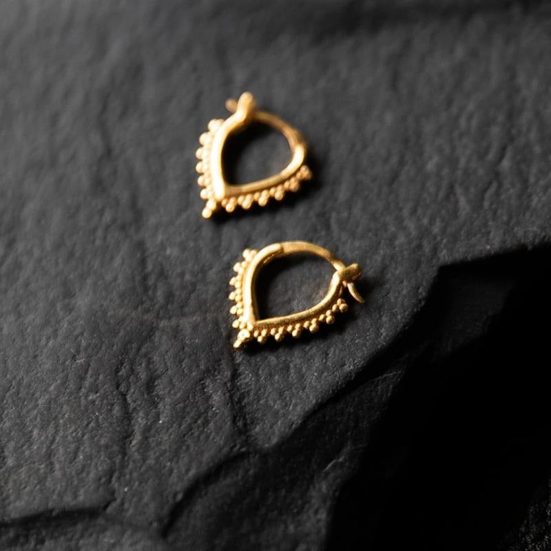Chevron Perlé Anneaux 10 mm