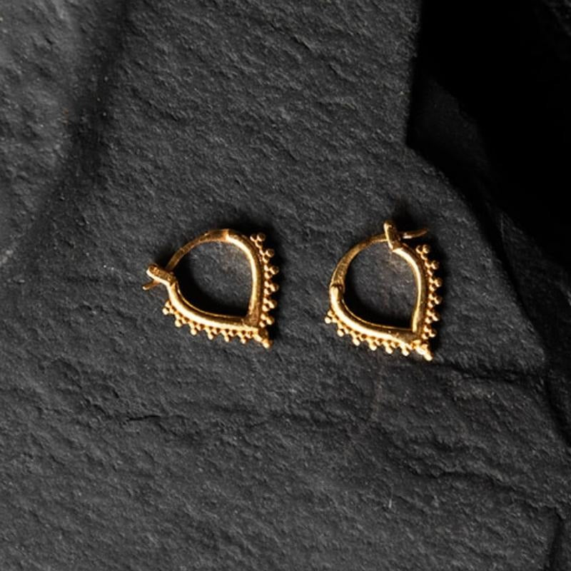 Chevron Perlé Anneaux 10 mm