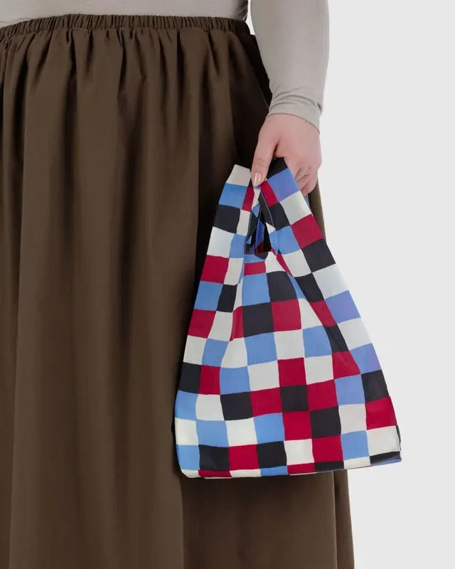 Sac Baby Baggu porté à la main – carreaux colorés modernes