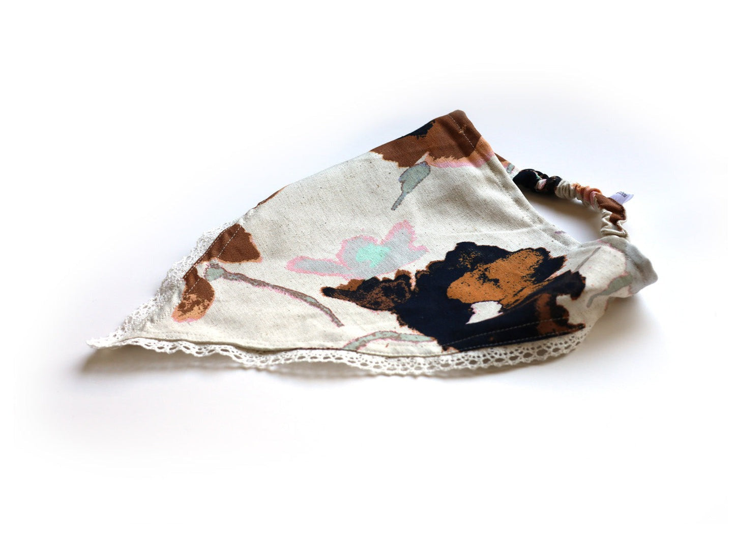 Bandana Floral Abstrait Accessoire Cheveux Bordure Dentelle