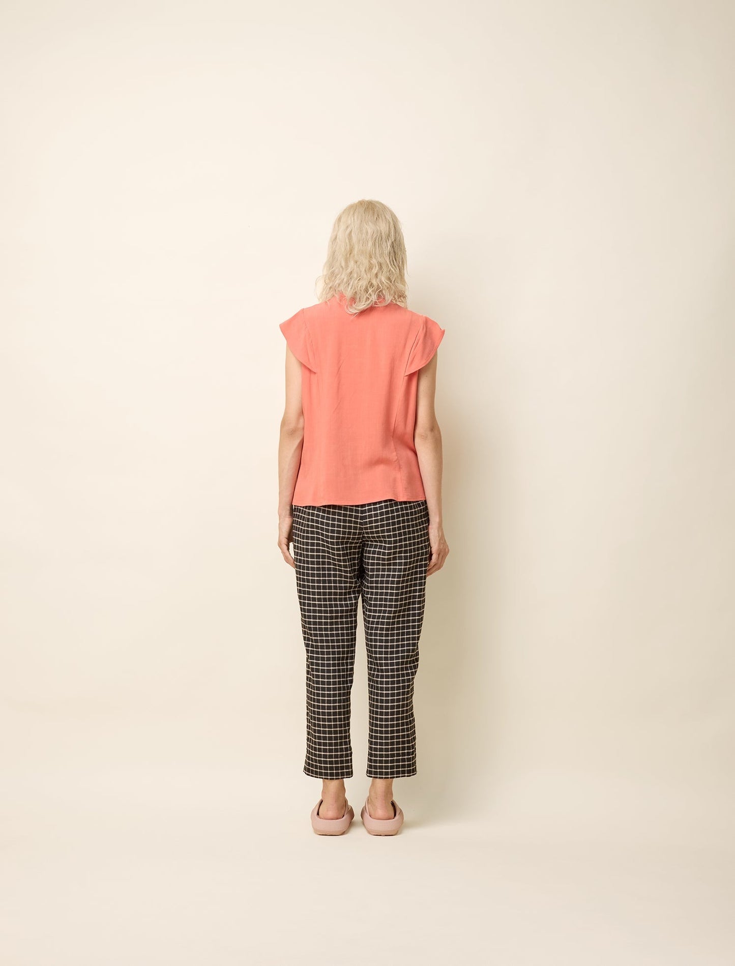 Blouse Licia Papaye Blouse à volants