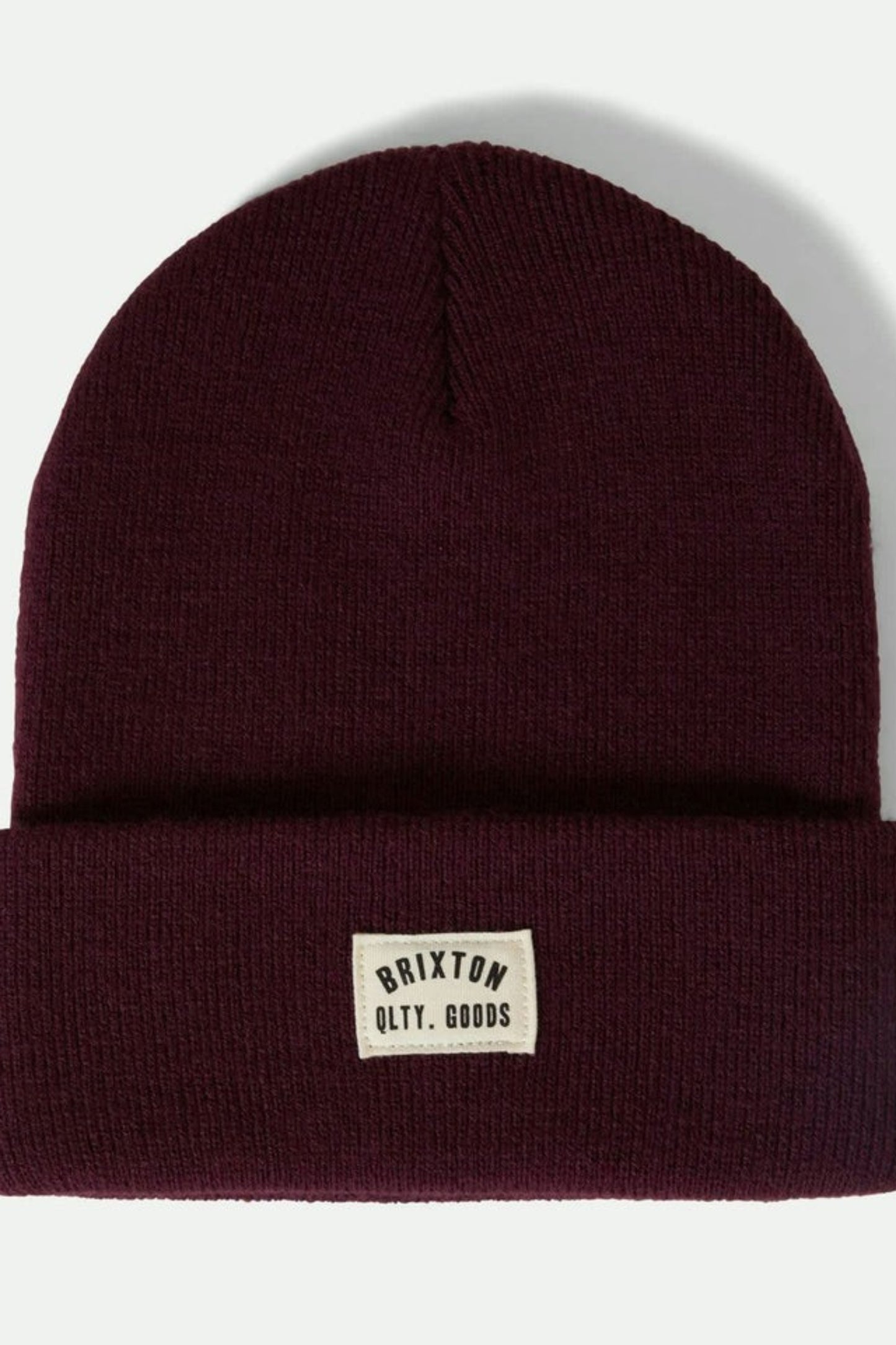 Bonnet pecheur violet en maille cotele avec revers chaud et ajustable