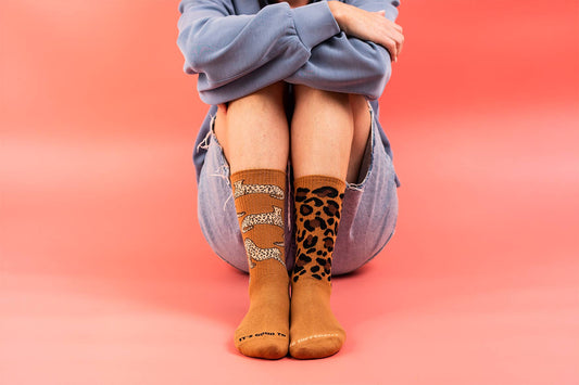 Chaussettes léopard mix
