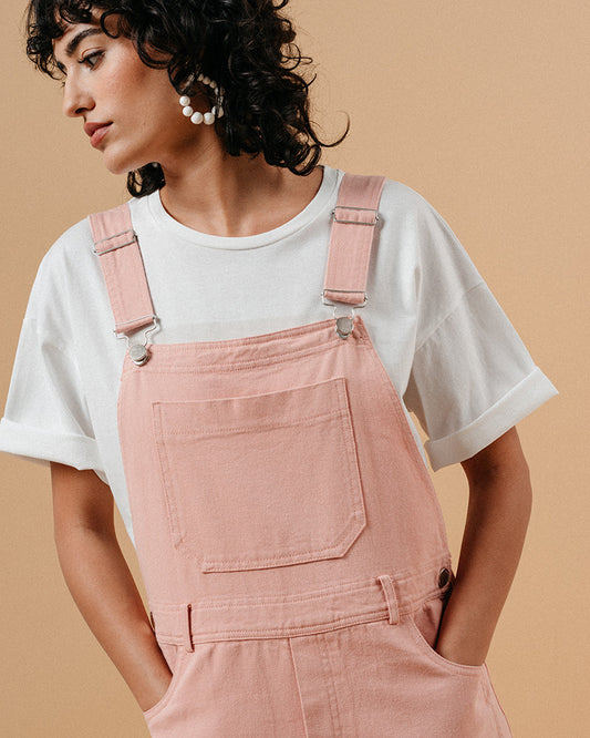 Aria Rose - Salopette pantalon en coton