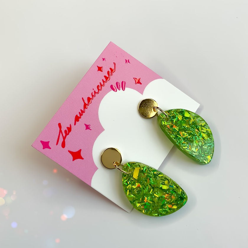 Ambre Palmier Boucles d'oreilles