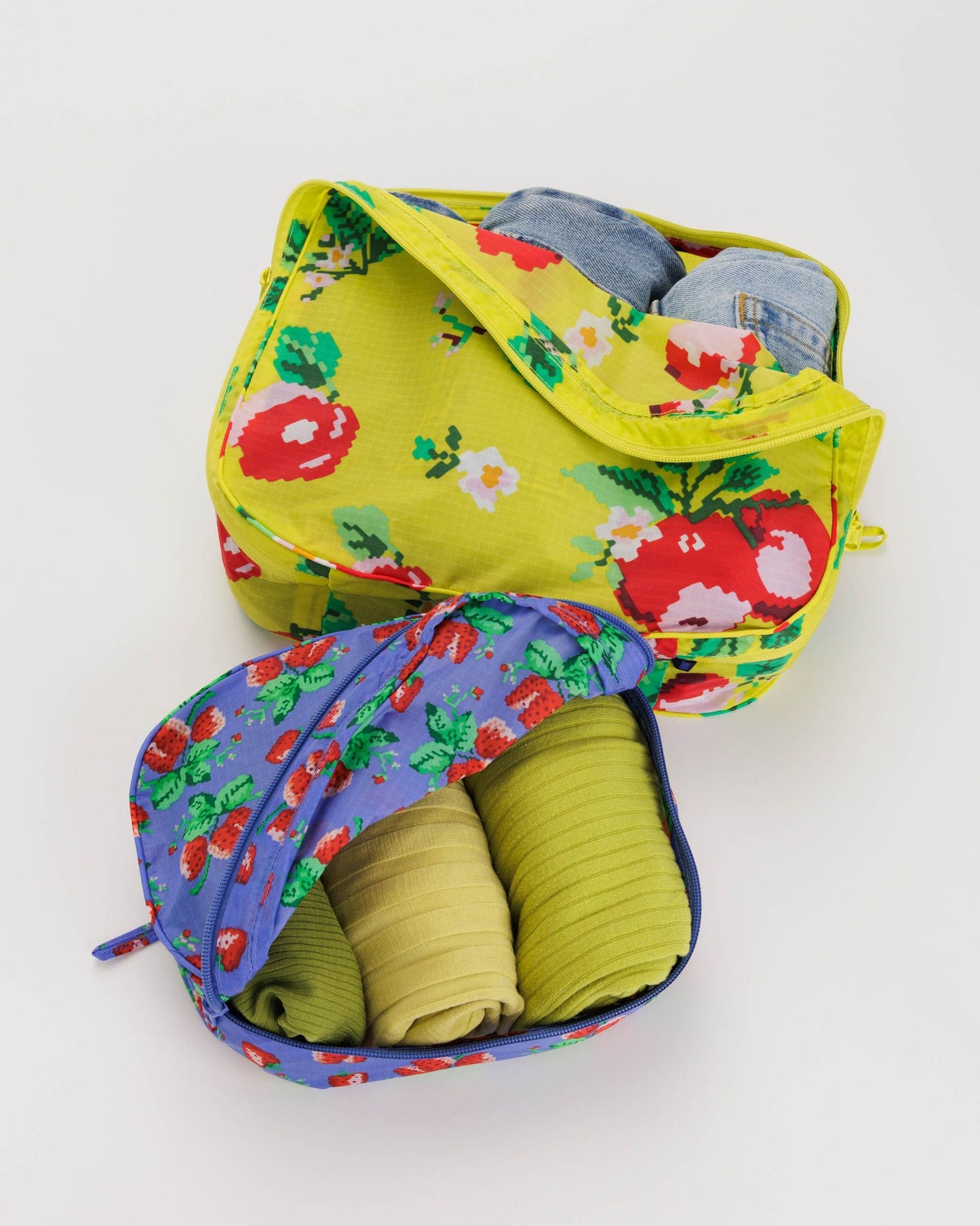 Cube Needlepoint Fruit Pochette de rangement