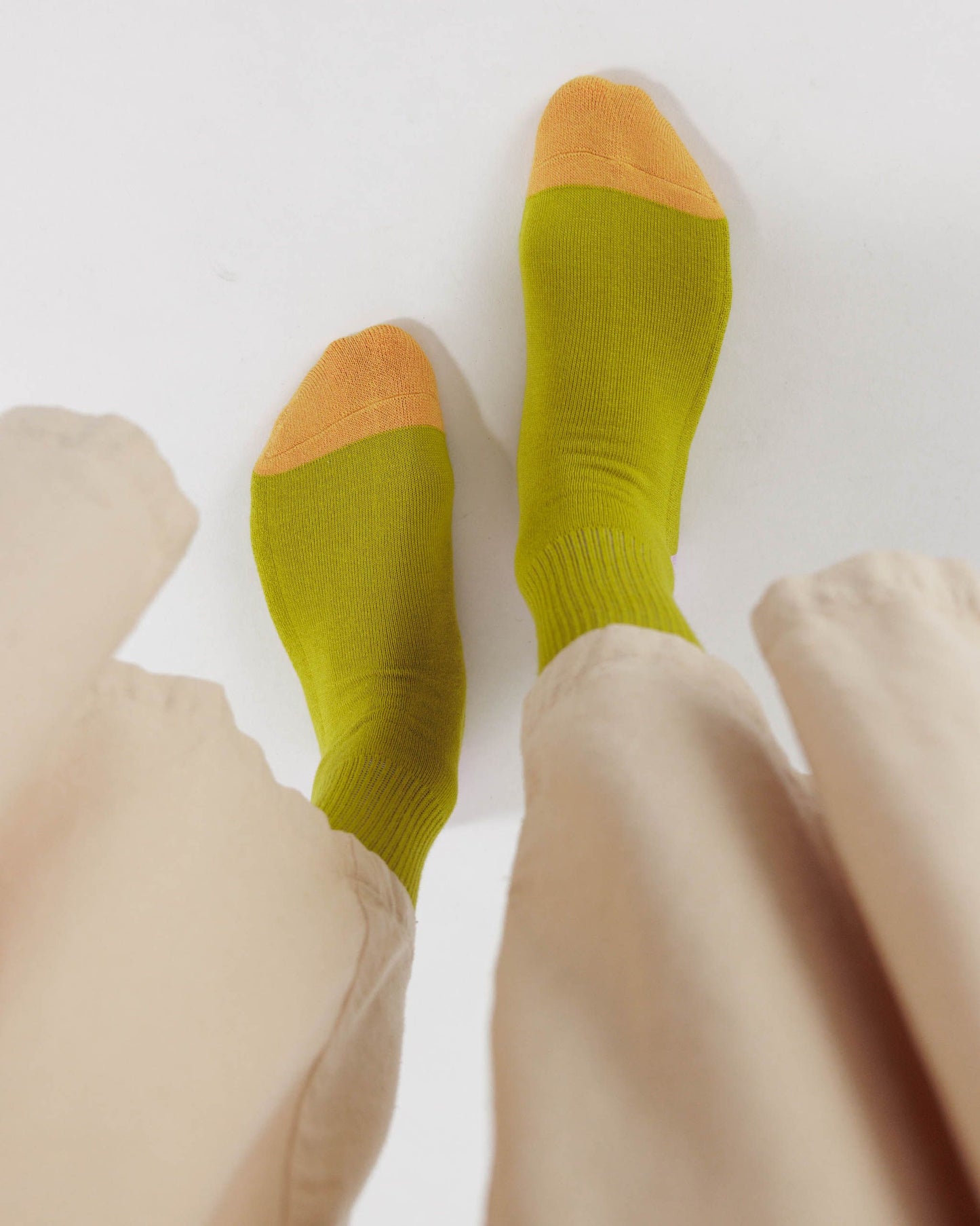 Ribbed Citron Mix Chaussette
