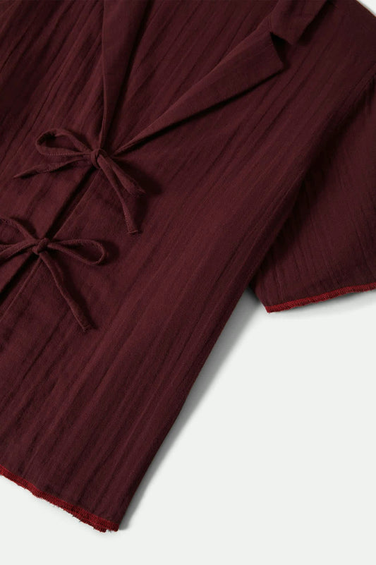 Wandering Bourgogne - T-Shirt en coton à nouer