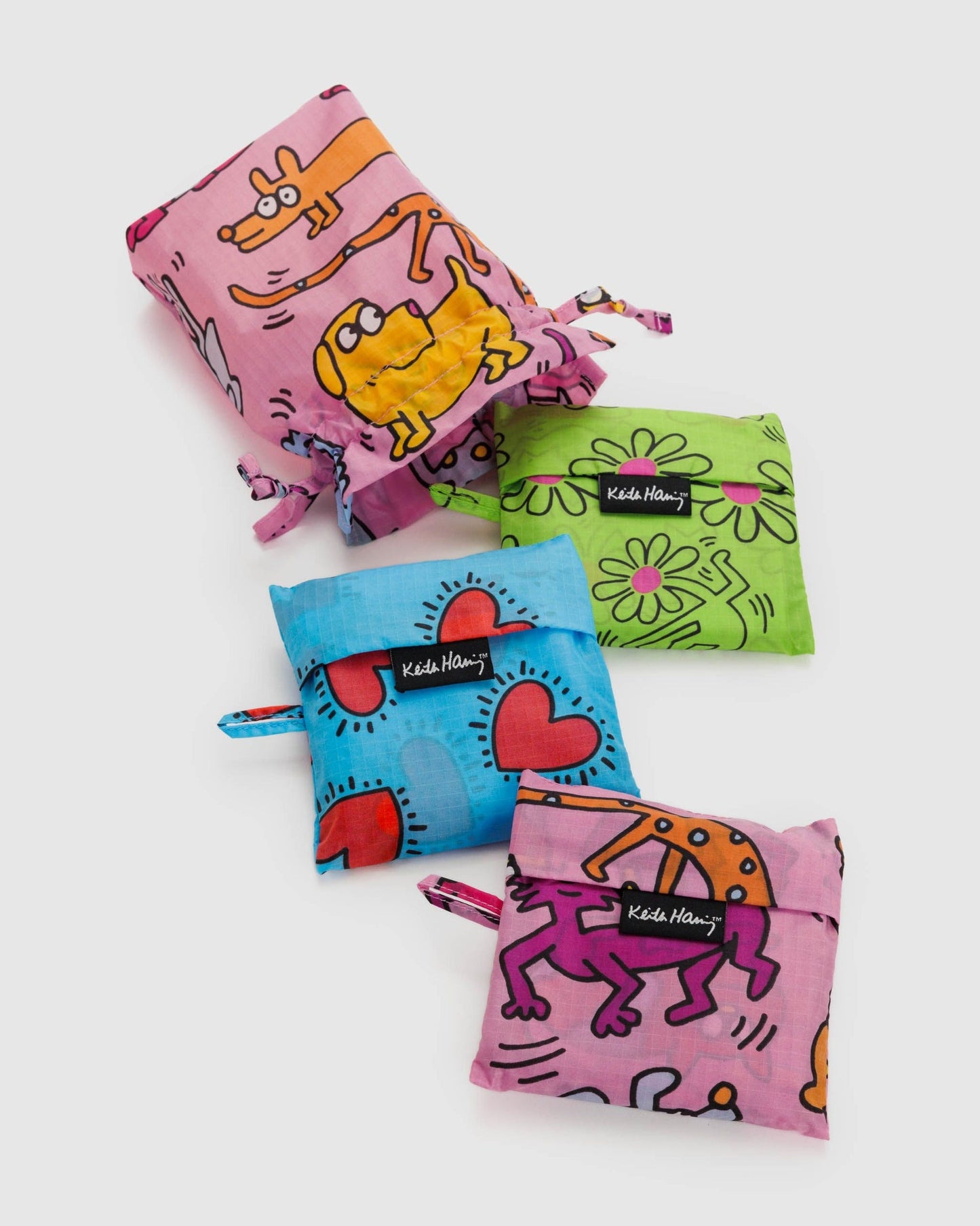 3 x Standard Keith Haring Sacs réutilisables