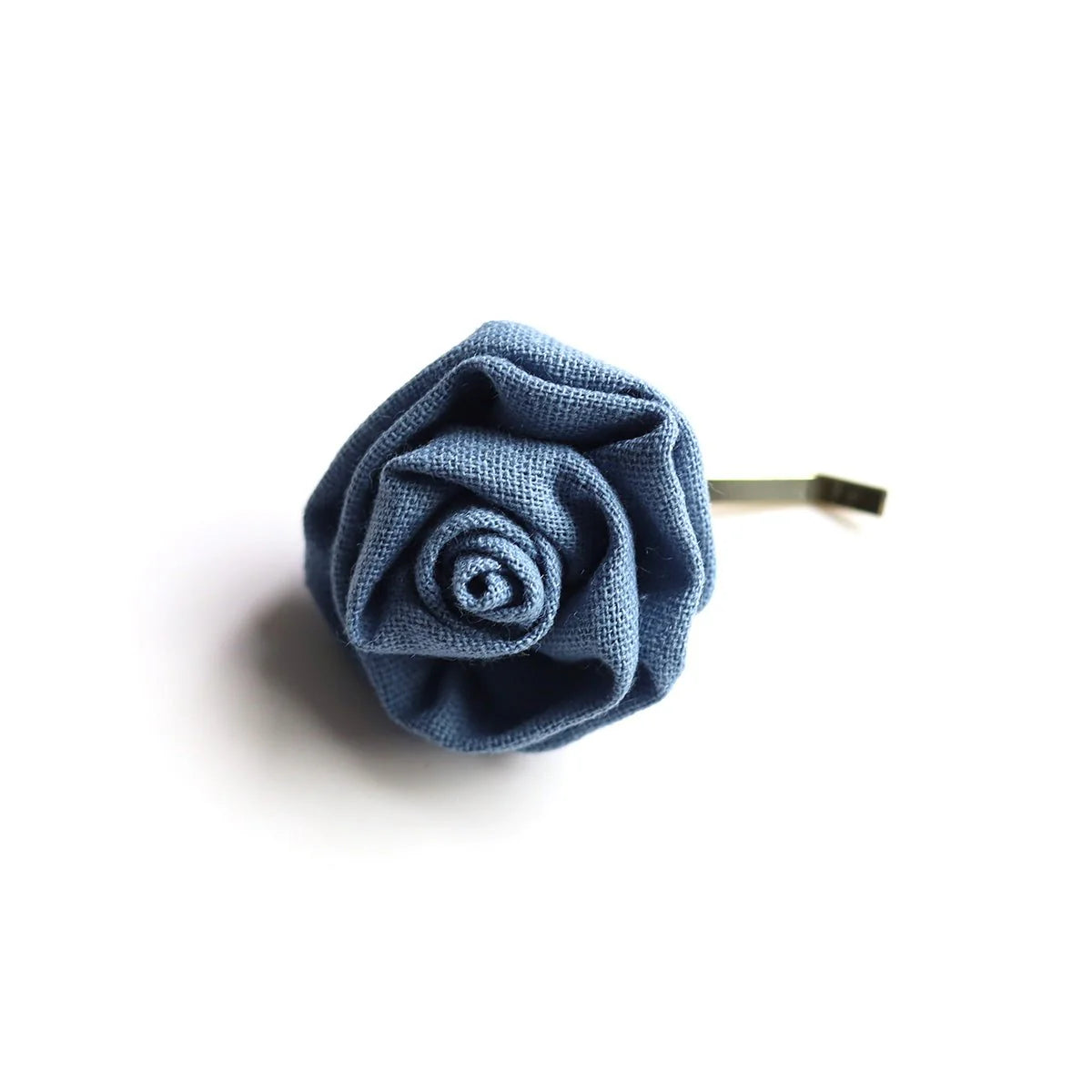 Fleur en lin sur crochet accessoire de coiffure