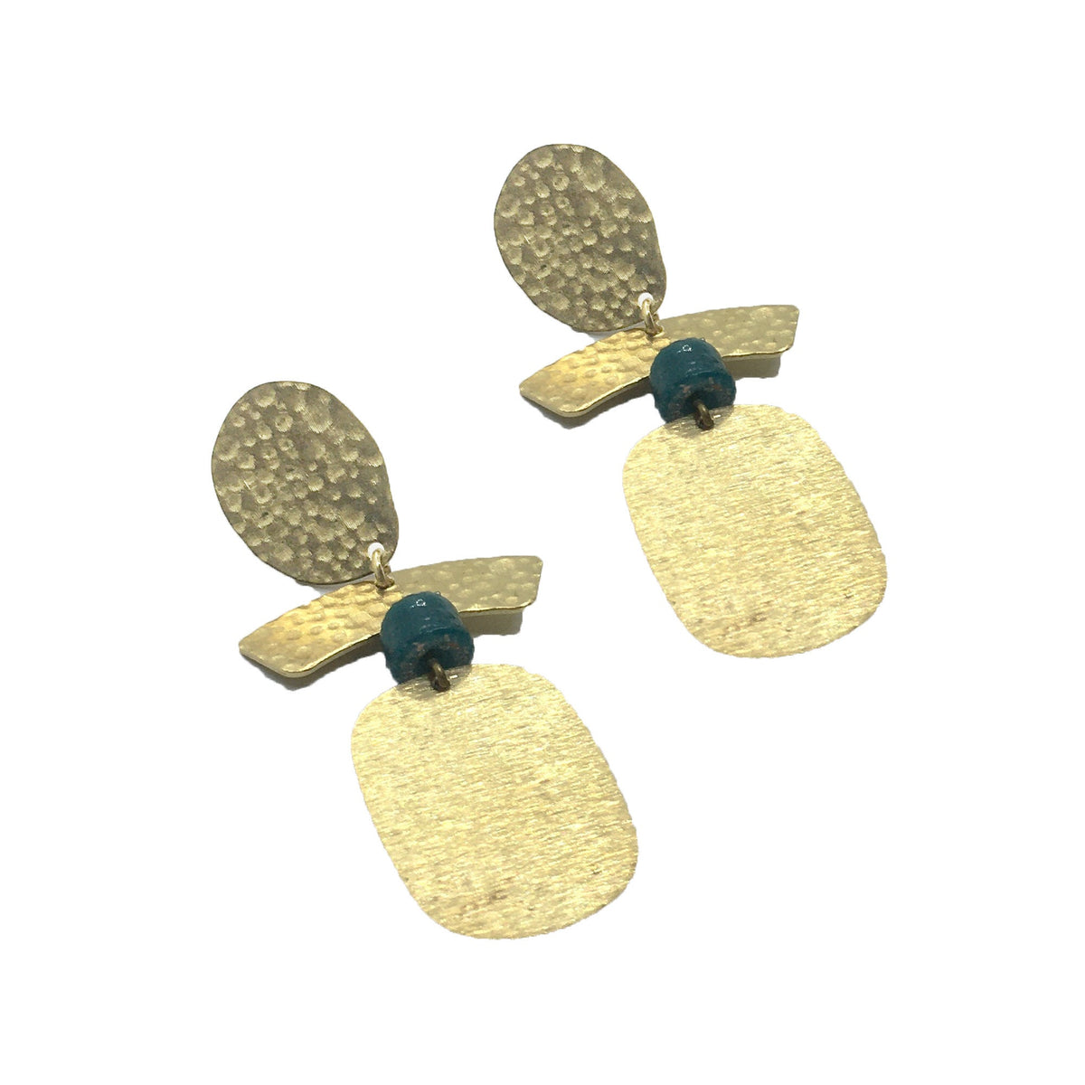 Amqui Teal Boucles d'oreilles