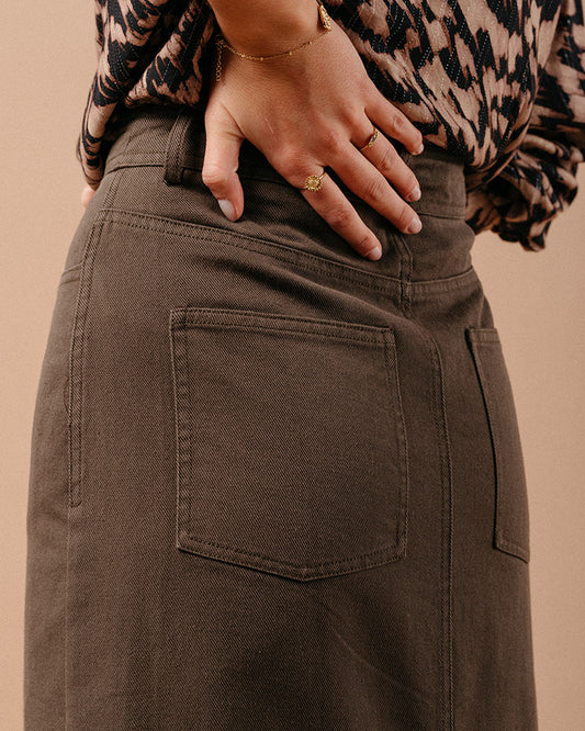 Ella Kaki - Jupe en jeans tendance