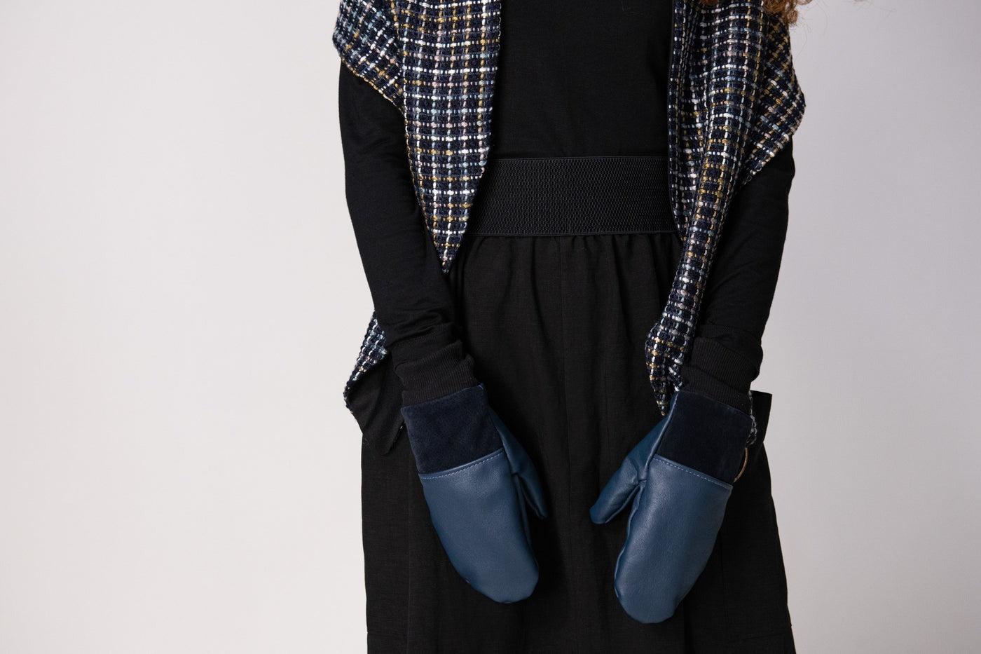 Mitaines en cuir recyclé