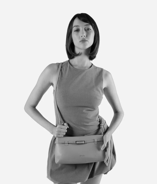 Mireille Caverne Pochette Élégante avec Détail Ceinture