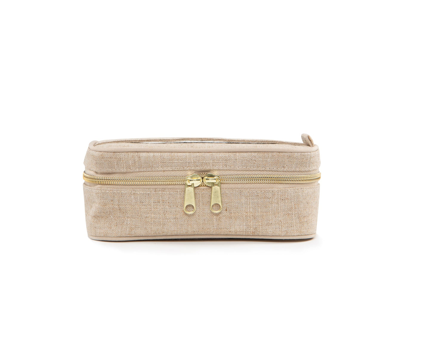 Ecru Petite Trousse à maquillage