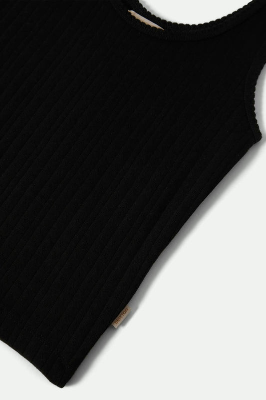 Détail du tissu pointelle noir – maille légère et respirante