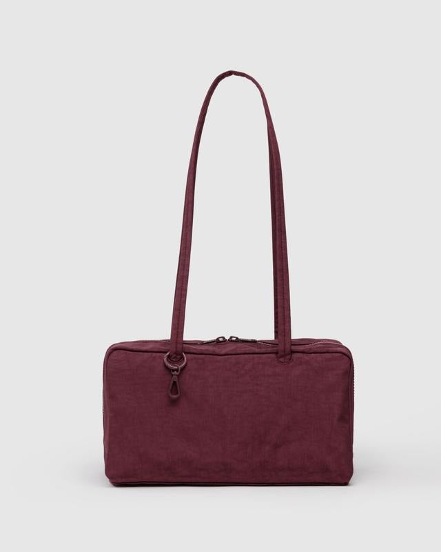 Sac Bowler acajou – Vue de face sur fond neutre