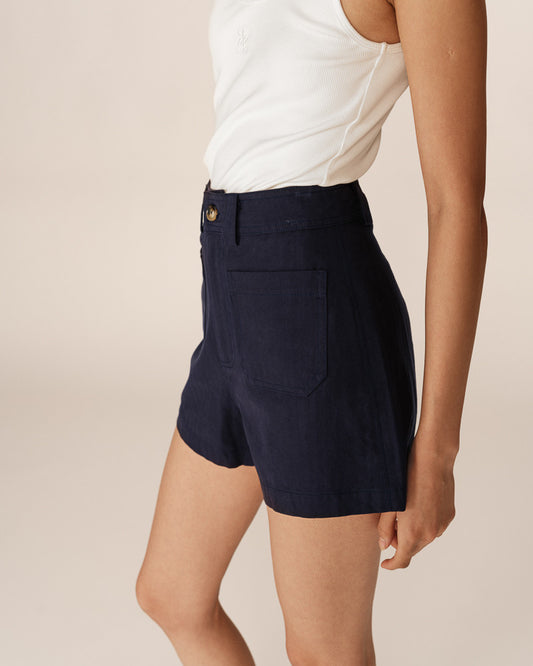 Nola Marine - Short taille haute en coton